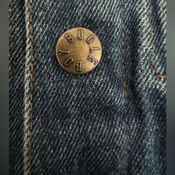 Vintage Size 6 Bugle Boy denim jacket.  Patches.  Snap buttons. - Picture 5 of 6